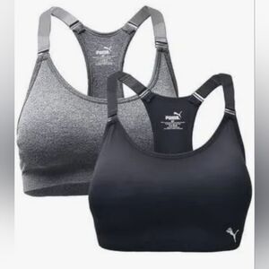 New Puma Two Pack Seamless Sports Bras Adjustable XL